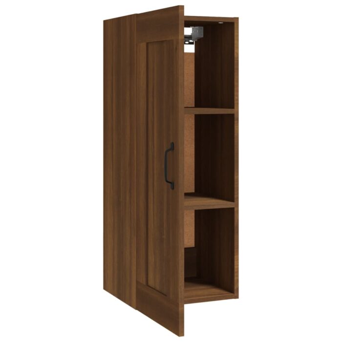 Armoire suspendue Chêne marron 35x34x90 cm Bois d'ingénierie – Image 5