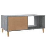 Table basse sonoma gris 89,5x50x40 cm bois d'ingénierie – Image 6