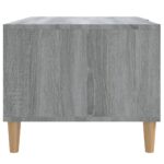 Table basse sonoma gris 89,5x50x40 cm bois d'ingénierie – Image 7