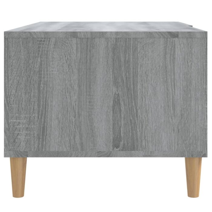 Table basse sonoma gris 89,5x50x40 cm bois d'ingénierie – Image 7