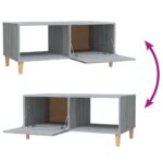 Table basse sonoma gris 89,5x50x40 cm bois d'ingénierie – Image 8