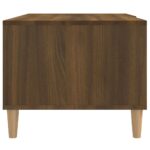 Table basse chêne marron 89,5x50x40 cm bois d'ingénierie – Image 7