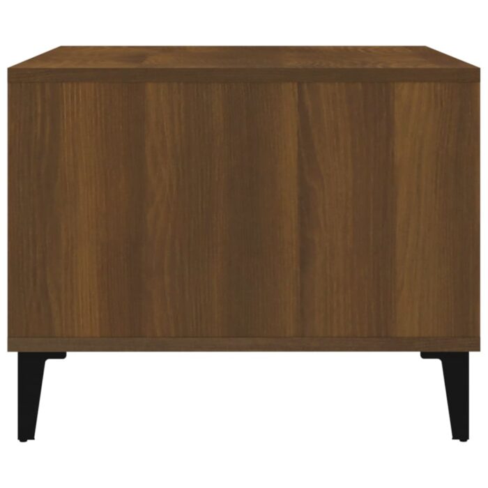 Table basse Chêne marron 60x50x40 cm Bois d'ingénierie – Image 2