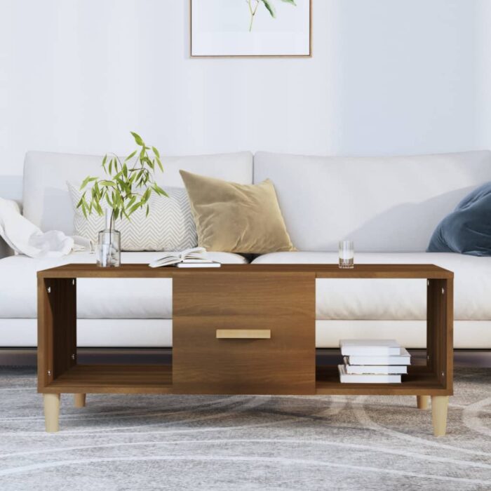 VXL8720287086345_m_en_hd_1.jpg Table basse chêne marron 102x50x40 cm bois d'ingénierie – Image 1