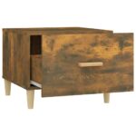 Table basse Chêne fumé 50x50x40 cm Bois d'ingénierie – Image 5