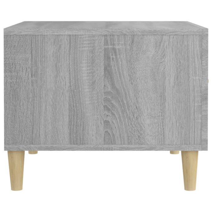 Table basse Sonoma gris 50x50x40 cm Bois d'ingénierie – Image 6