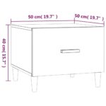 Tables basses 2 pcs sonoma gris 50x50x40 cm bois d'ingénierie – Image 8