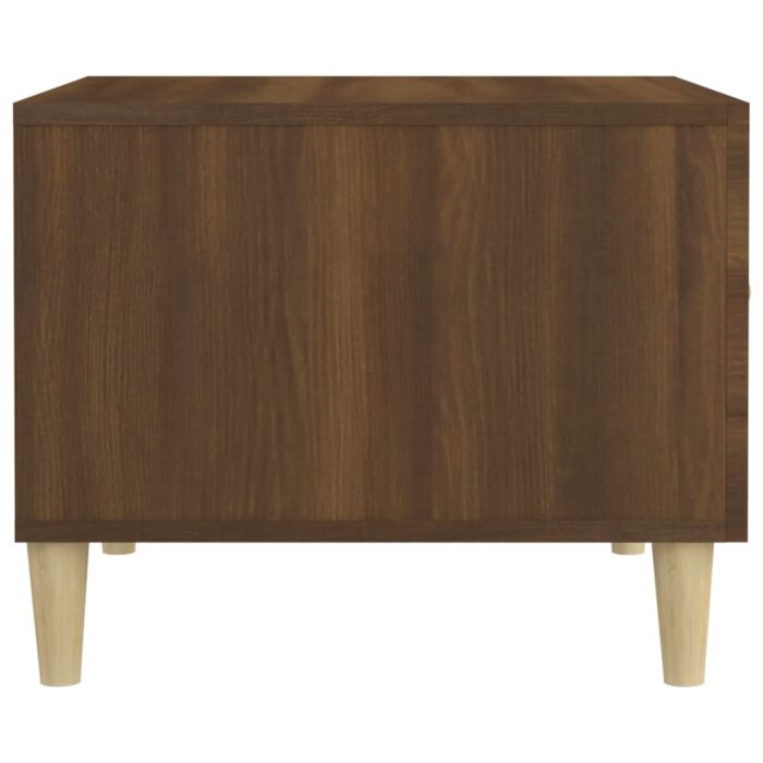 Table basse Chêne marron 50x50x40 cm Bois d'ingénierie – Image 6
