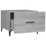 Tables basses avec pieds en métal 2 pcs Sonoma gris 50x50x40 cm – Image 7