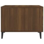 Table basse avec pieds en métal Chêne marron 50x50x40 cm – Image 5