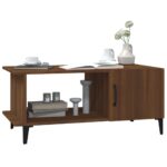 Table basse Chêne marron 90x50x40 cm Bois d'ingénierie – Image 5