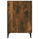 Bureau Chêne fumé 140x50x75 cm Bois d'ingénierie – Image 6