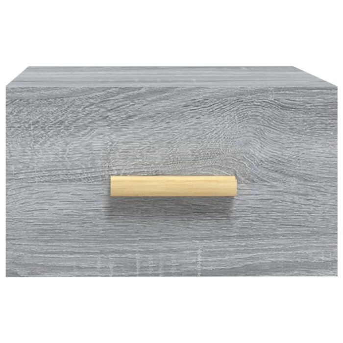 Tables de chevet murales 2 pcs sonoma gris 35x35x20 cm – Image 5