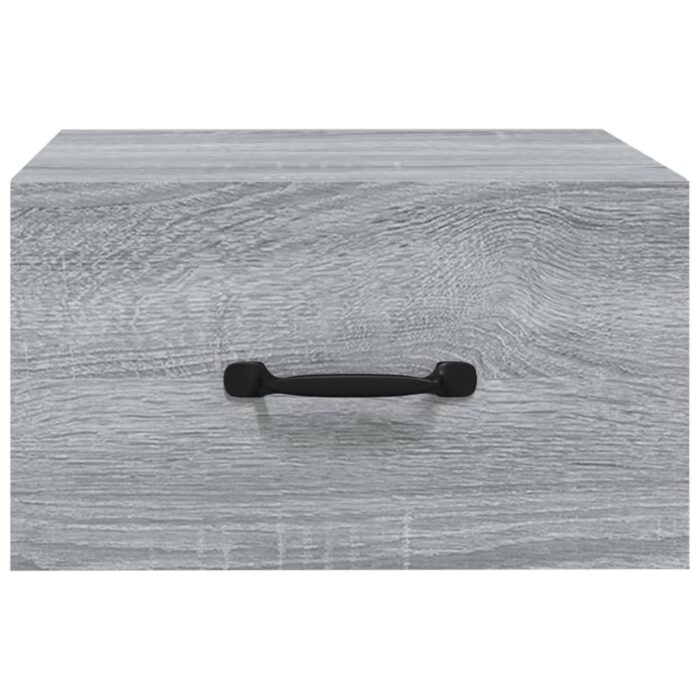 Tables de chevet murales 2 pcs Sonoma gris 35x35x20 cm – Image 3