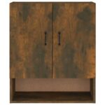 Armoire murale Chêne fumé 60x31x70 cm Bois d'ingénierie – Image 3