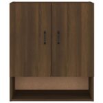 Armoire murale Chêne marron 60x31x70 cm Bois d'ingénierie – Image 3