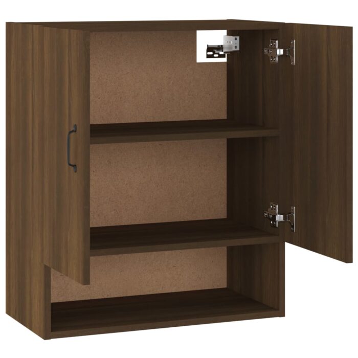 Armoire murale Chêne marron 60x31x70 cm Bois d'ingénierie – Image 5