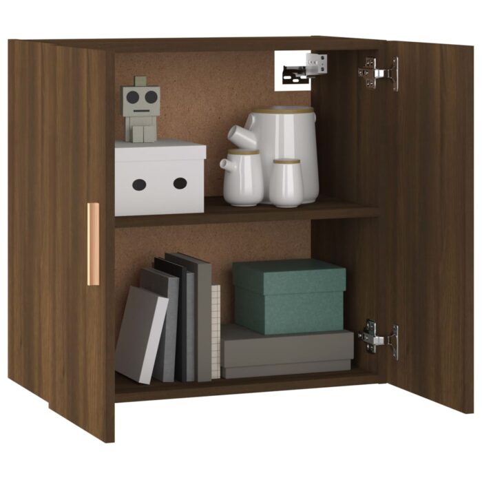 Armoire murale Chêne marron 60x30x60 cm Bois d'ingénierie – Image 2