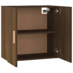 Armoire murale Chêne marron 60x30x60 cm Bois d'ingénierie – Image 6