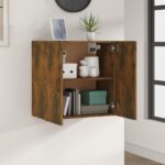 Armoire murale Chêne fumé 60x31x60 cm Bois d'ingénierie – Image 6