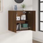 Armoire murale Chêne marron 60x31x60 cm Bois d'ingénierie – Image 6