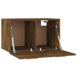 Armoire murale Chêne fumé 60x36,5x35 cm Bois d'ingénierie – Image 5