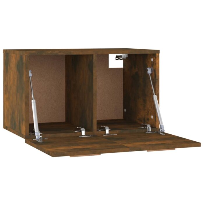 Armoire murale Chêne fumé 60x36,5x35 cm Bois d'ingénierie – Image 5