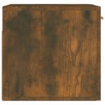 Armoire murale Chêne fumé 80x35x36,5 cm Bois d'ingénierie – Image 4