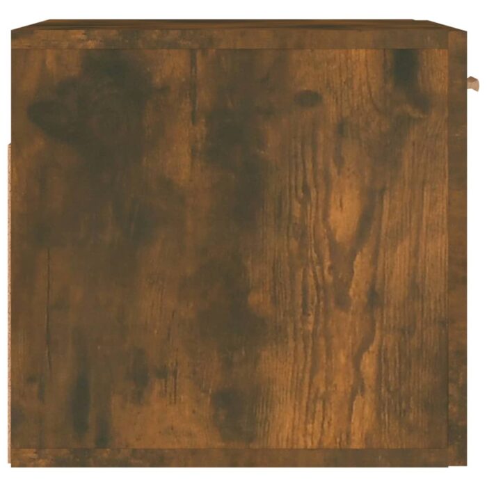 Armoire murale Chêne fumé 80x35x36,5 cm Bois d'ingénierie – Image 4