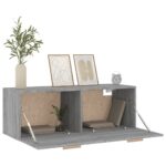 Armoire murale Sonoma gris 100x36,5x35 cm Bois d'ingénierie – Image 2