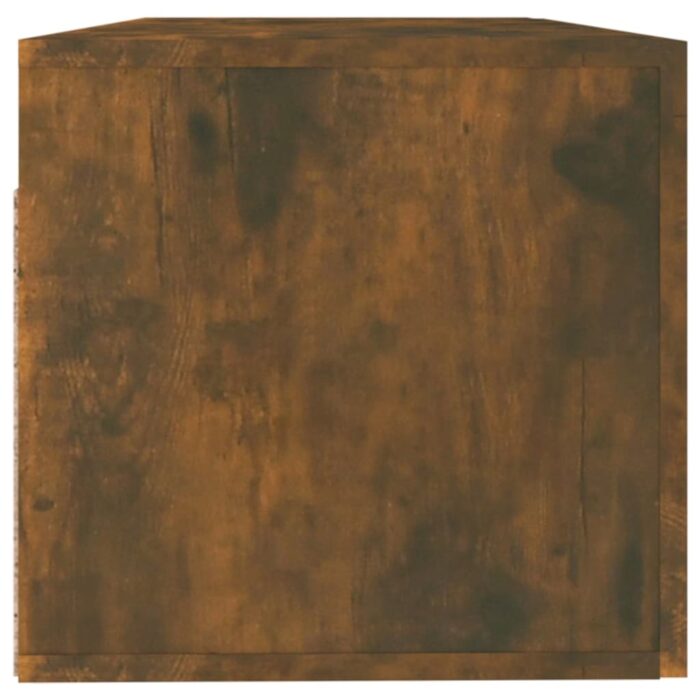 Armoire murale Chêne fumé 100x36,5x35 cm Bois d'ingénierie – Image 4