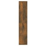 Armoire à miroir avec LED Chêne fumé 91x15x76,5 cm – Image 6