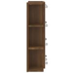 Armoire à miroir avec LED Chêne marron 70x16,5x60 cm – Image 7