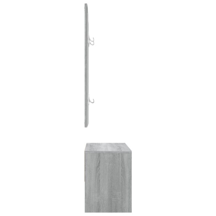 Ensemble de meubles de couloir Sonoma gris Bois d'ingénierie – Image 5