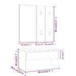 Ensemble de meubles de couloir Sonoma gris Bois d'ingénierie – Image 6