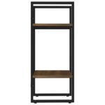 Bibliothèque 2 niveaux Chêne brun 40x30x70 cm Bois d'ingénierie – Image 4