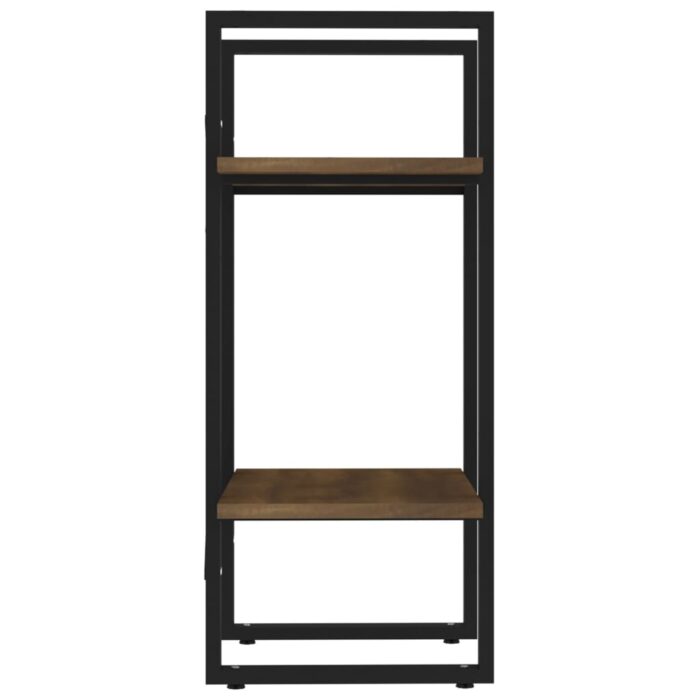 Bibliothèque 2 niveaux Chêne brun 40x30x70 cm Bois d'ingénierie – Image 4