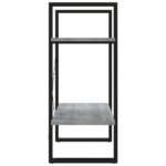 Bibliothèque 2 niveaux Sonoma gris 60x30x70cm Bois d'ingénierie – Image 4