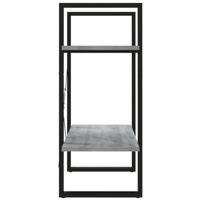 Bibliothèque 2 niveaux Sonoma gris 60x30x70cm Bois d'ingénierie – Image 4