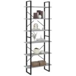 Armoire haute Sonoma gris 80x30x210 cm Bois d'ingénierie – Image 2