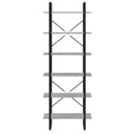 Armoire haute Sonoma gris 80x30x210 cm Bois d'ingénierie – Image 3