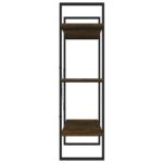 Bibliothèque Chêne fumé 100x30x105 cm Bois d'ingénierie – Image 4