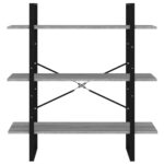 Bibliothèque Sonoma gris 100x30x105 cm Bois d'ingénierie – Image 3