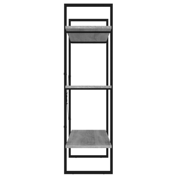 Bibliothèque Sonoma gris 100x30x105 cm Bois d'ingénierie – Image 4