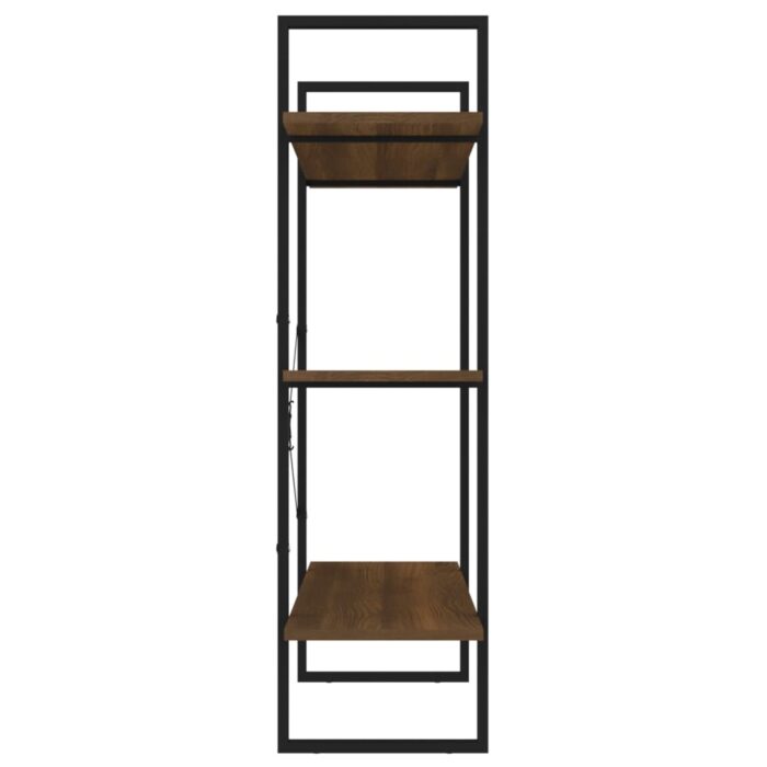 Bibliothèque Chêne marron 100x30x105 cm Bois d'ingénierie – Image 4