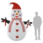 Bonhomme de neige gonflable avec LED 250 cm – Image 9