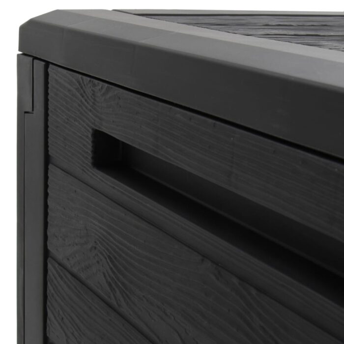 Boîte de stockage de jardin Marron 58,5x46x55 cm Polypropylène – Image 6