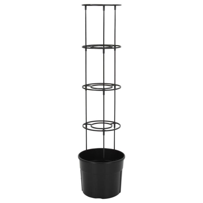 Jardinière à tomate Anthracite Ø29,5x115 cm Polypropylène – Image 3