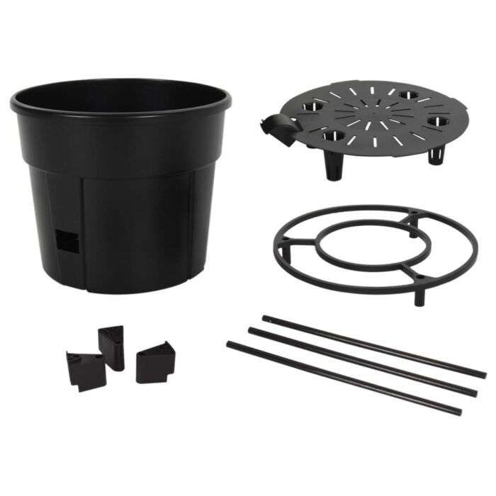 Jardinière à tomate Anthracite Ø29,5x115 cm Polypropylène – Image 4