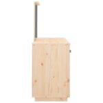 Ensemble de coiffeuse avec miroir Bois de pin solide – Image 6
